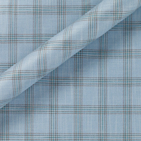 Carnet Italia 100% Bamboo Baby Blue Plaid