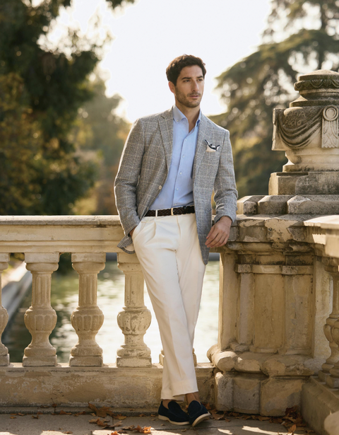 Signature Series Linen Blue Plaid