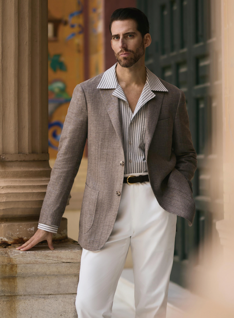 Signature Series Linen Blend Grayish Brown