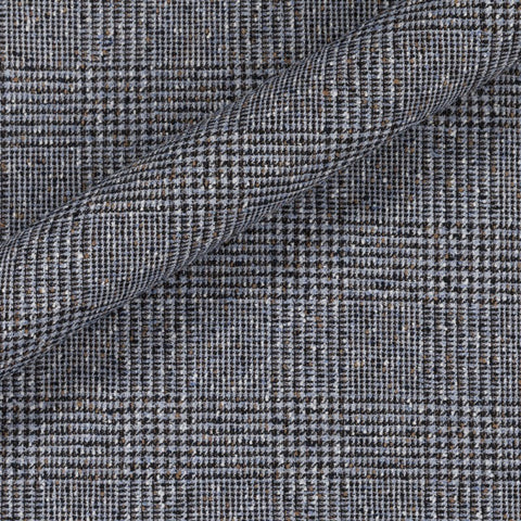 Lanificio Ferla Summer Mixed Blue Plaid