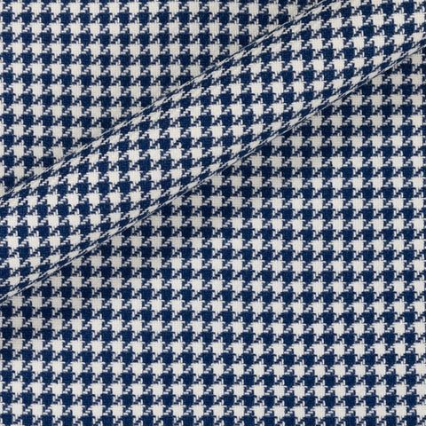 Lanificio Ferla Summer Large Blue Houndstooth