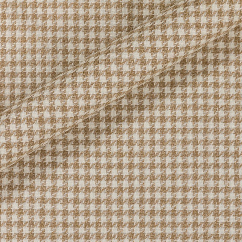 Lanificio Ferla Summer Caramel Houndstooth
