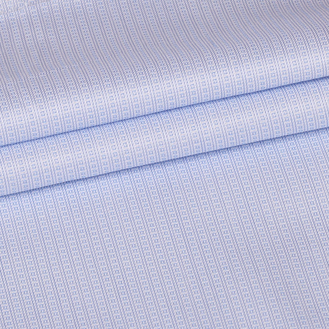 Canclini Pale Blue Jacquard Shirt