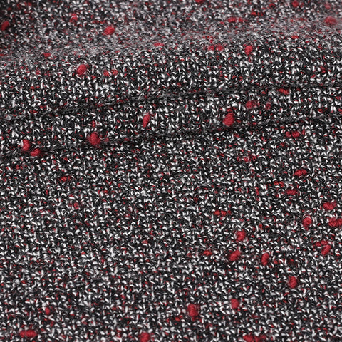 JIMMYLI Red Speckled Overcoat