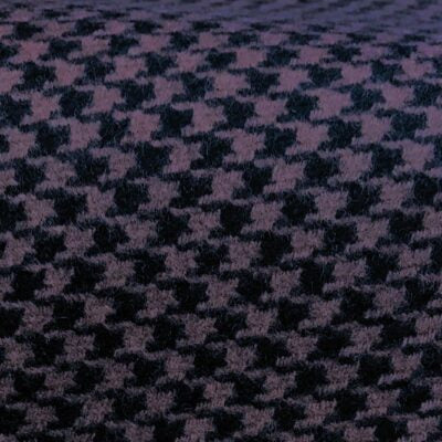 Huddersfield Dark Lilac Houndstooth Overcoat
