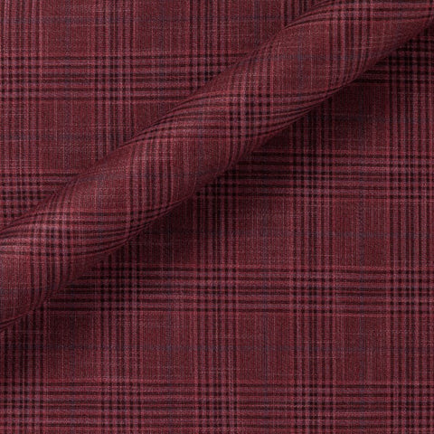Carnet Italia 100% Bamboo Red Mixed Plaid