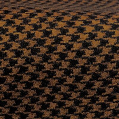 Huddersfield Brown Houndstooth Overcoat